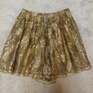 Krizia Golden skirt